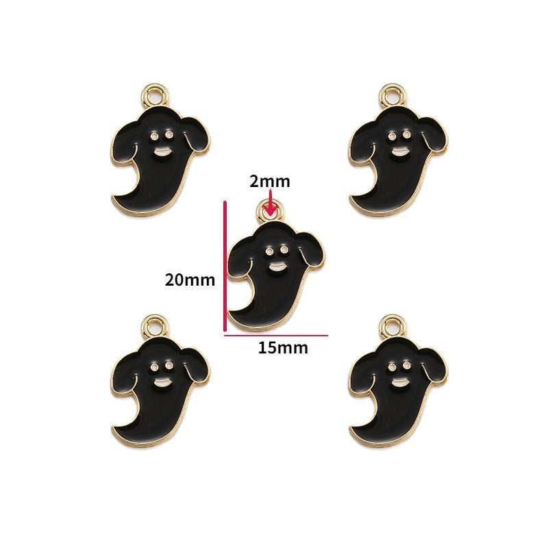 5PCS Halloween Style Theme Jewelry Making Findings Charm #3