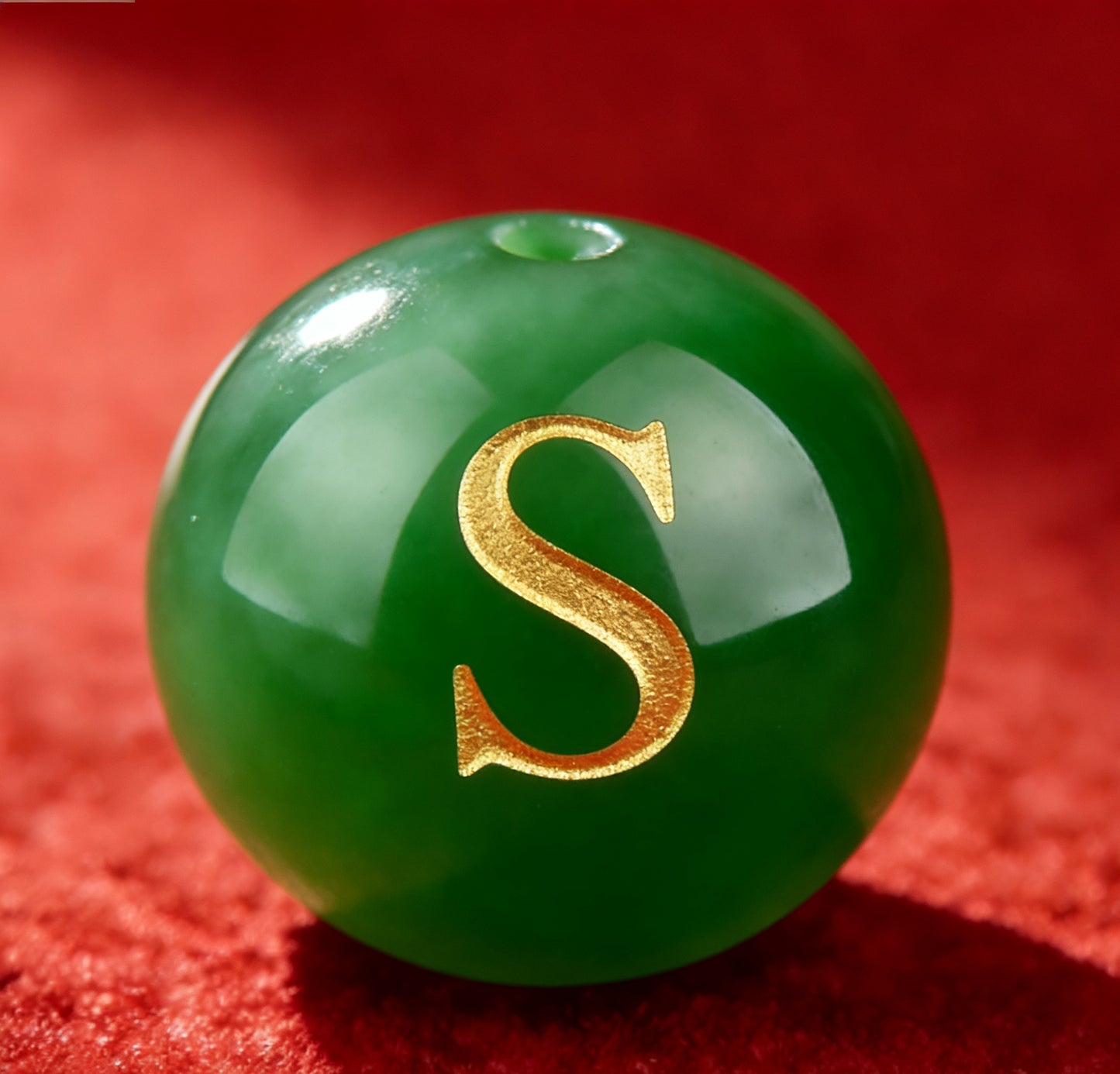 Natural Red Agate Beads - 26 Alphabet Loose Beads for Engraving Customization DIY