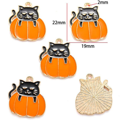 5PCS Halloween Style Theme Jewelry Making Findings Charm #2