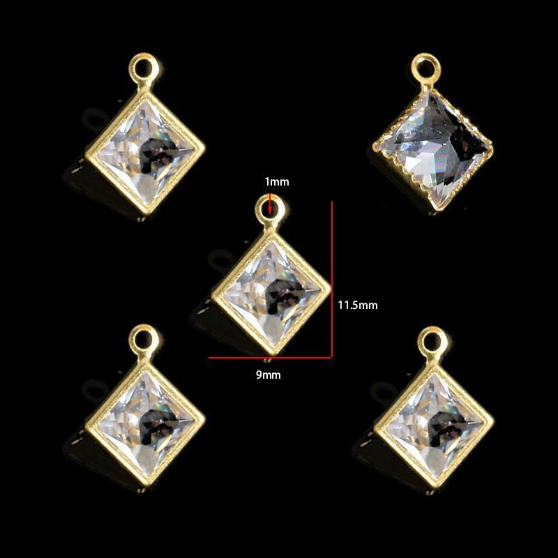 5PCS Crystal Collection Jewelry Making Findings Charm