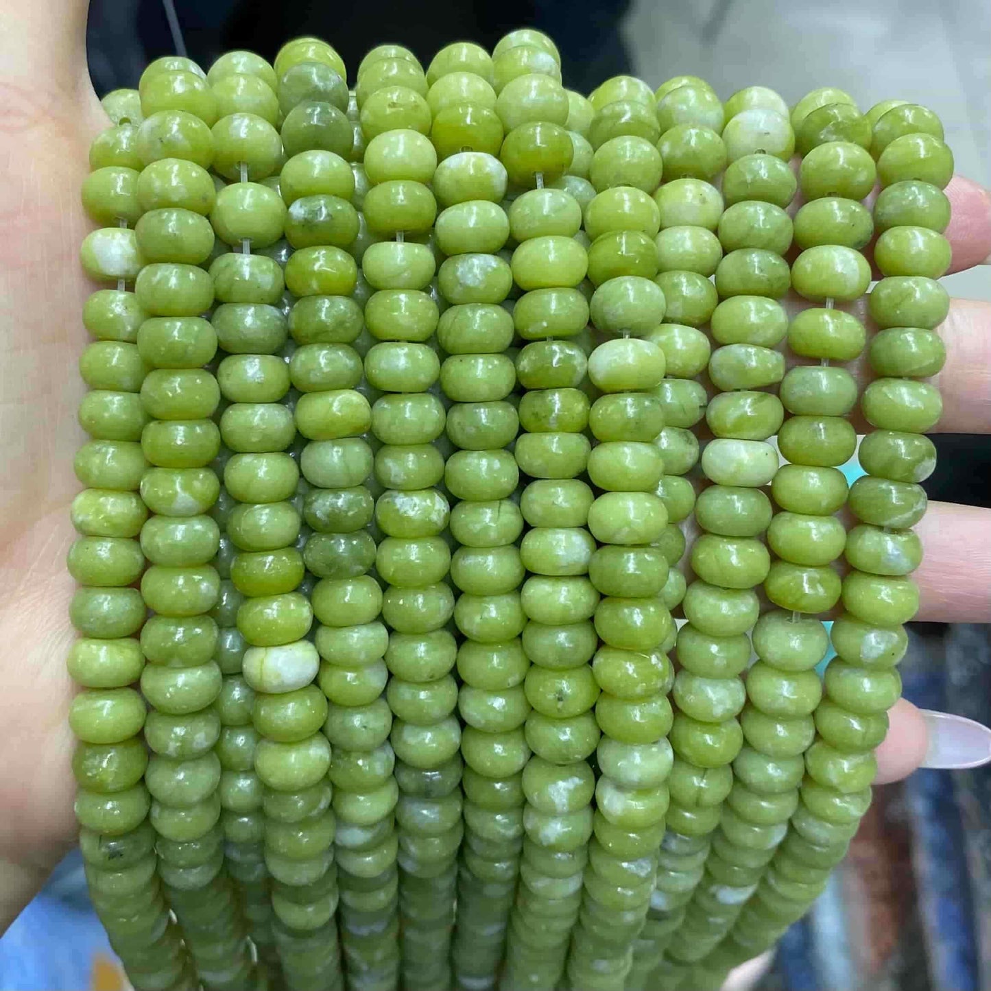 Round Rondelle Beads 2x4mm 4x6mm 5x8mm Quartz/Jasper/Agate