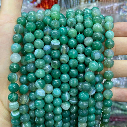 #1 Round Aagte Beads 6mm/8mm/10mm/12mm