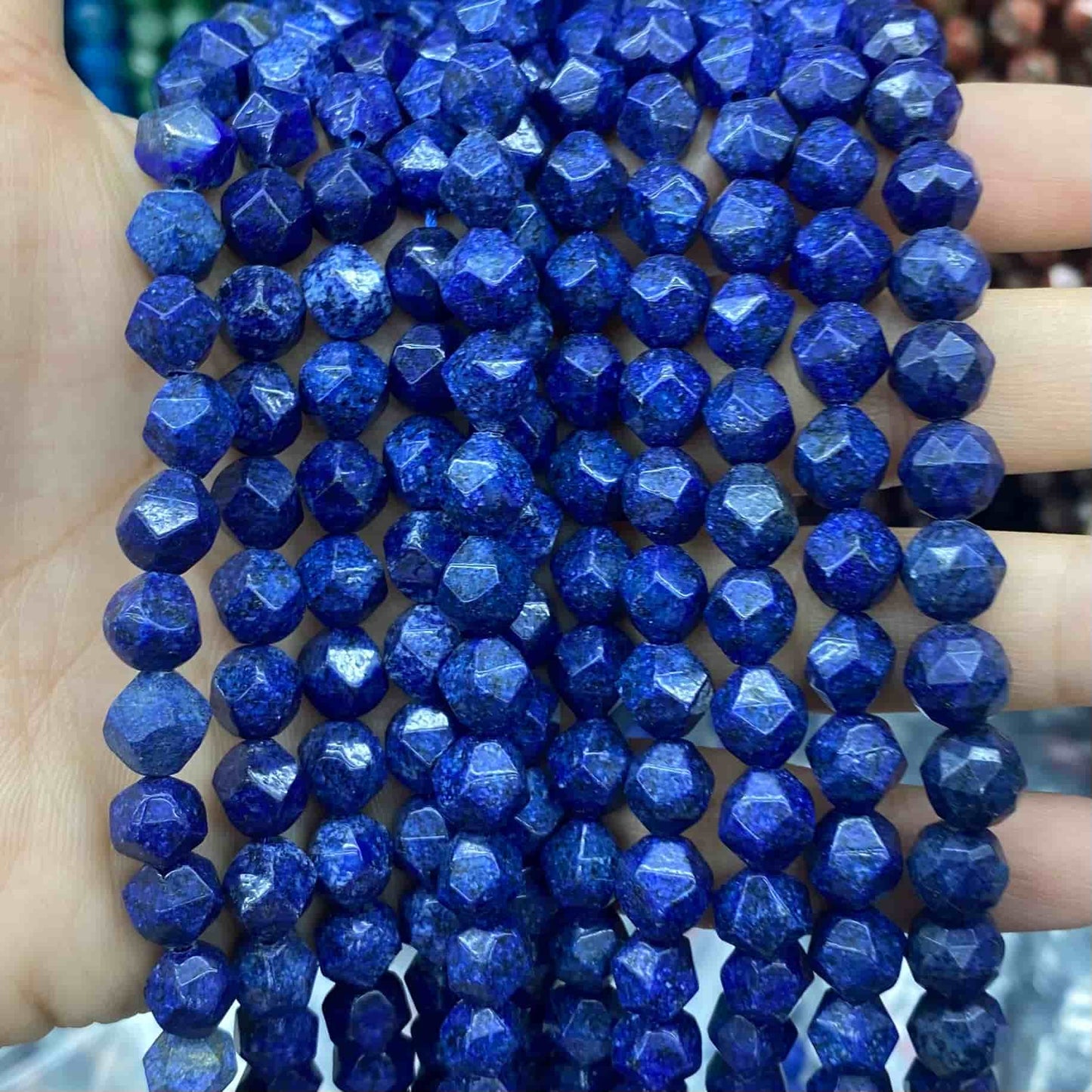 Diamond Faceted Beads 6mm/8mm/10mm Quartz/Jasper/Agate/Crystal