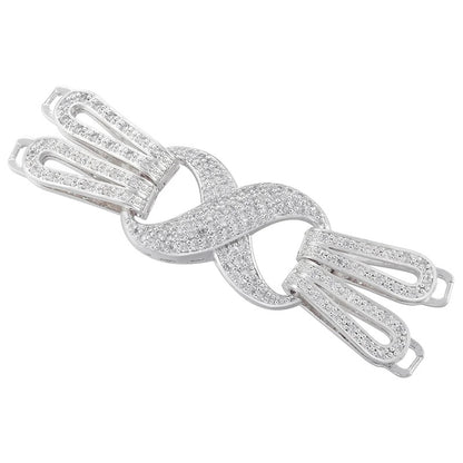 1 Pcs Hooks Accesories Supplies Brass Cubic Zirconia Connectors