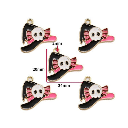 5PCS Halloween Style Theme Jewelry Making Findings Charm #3