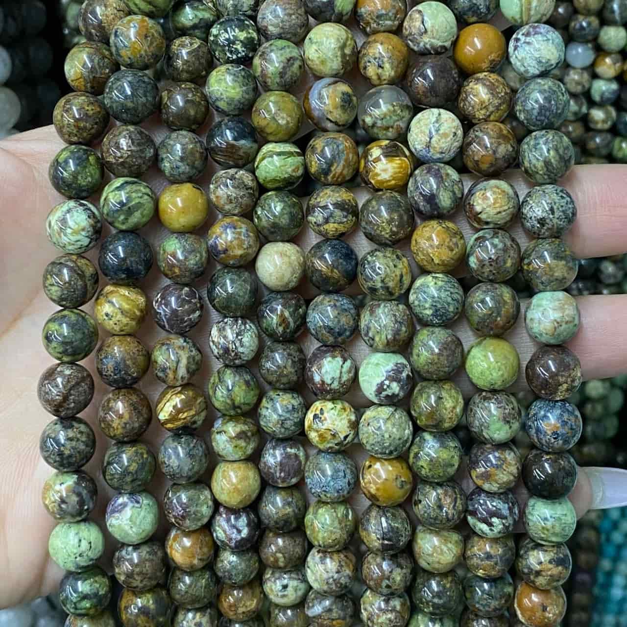 High-Quality Gemstone & Crystal Round Smooth Beads 4mm 6mm 8mm 10mm