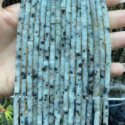 Cylindrical Tube Beads 4x13mm Quartz/Jasper/Agate/Crystal