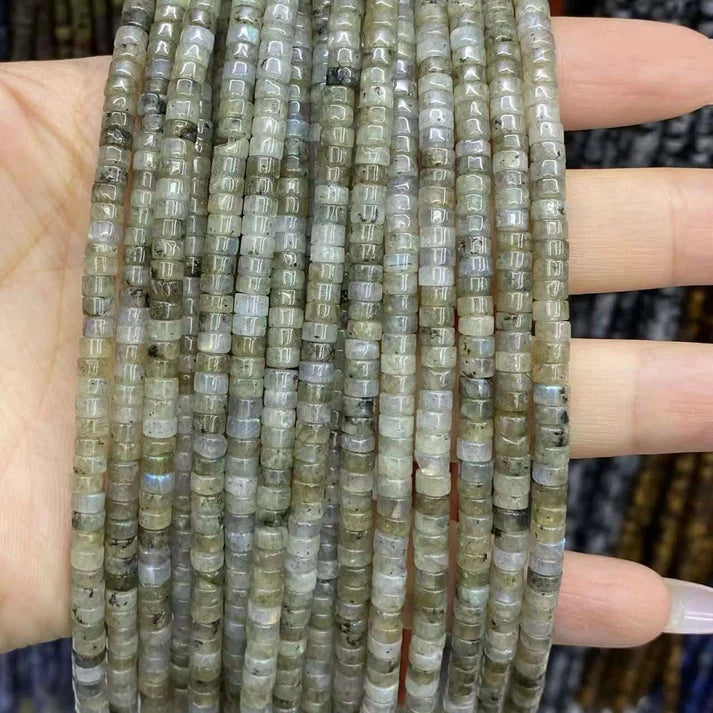 Heshi Shape Labradorite Beads
