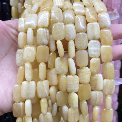 Smooth Rectangle Beads 10x14mm Quartz/Jasper/Agate/Crystal