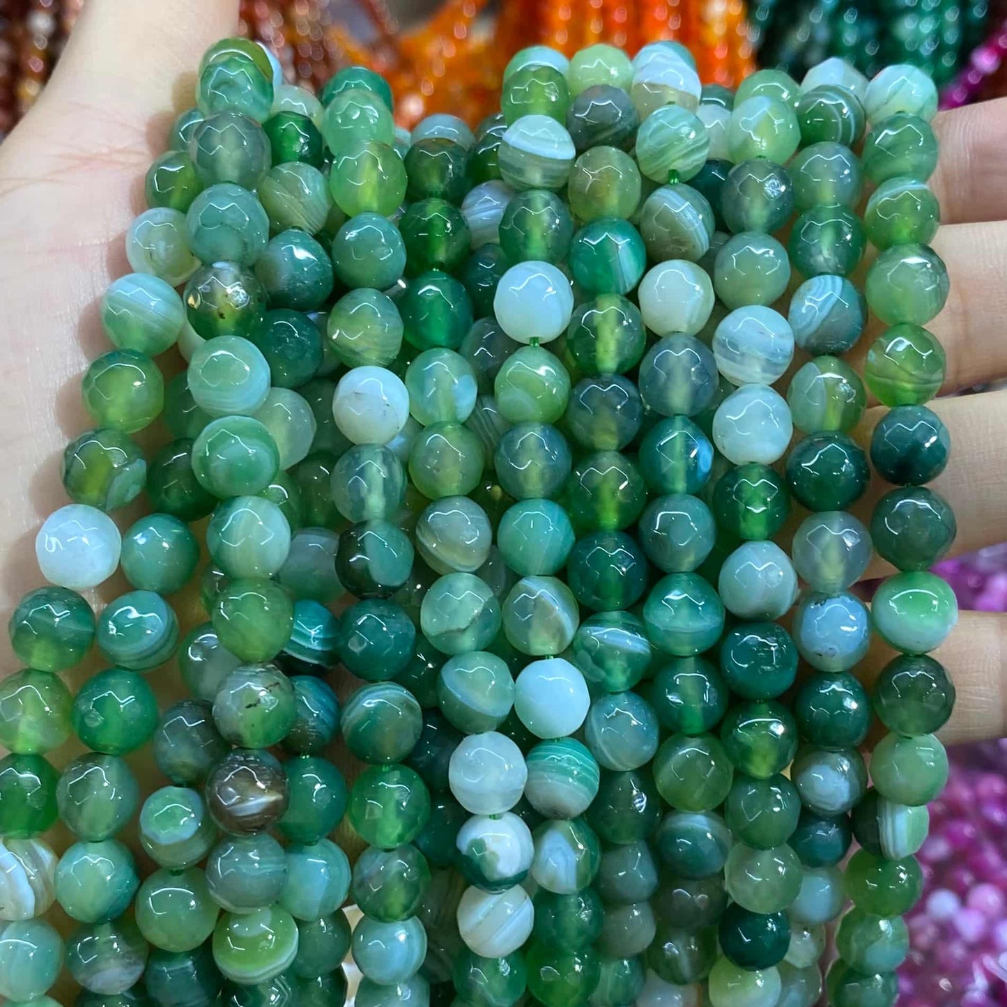 #1 Round Aagte Beads 6mm/8mm/10mm/12mm