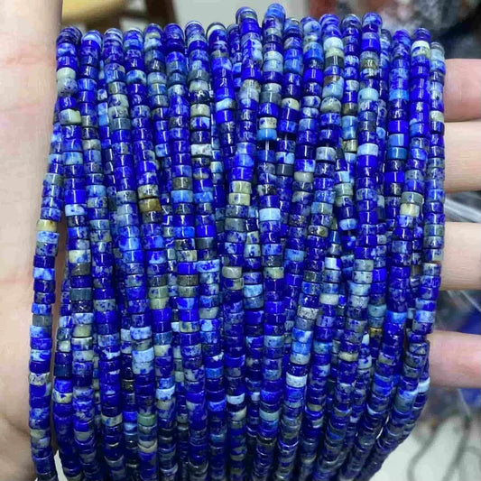 Heshi Shape Lapis Beads