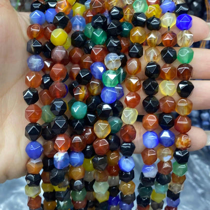 Diamond Faceted Beads 6mm/8mm/10mm Quartz/Jasper/Agate/Crystal