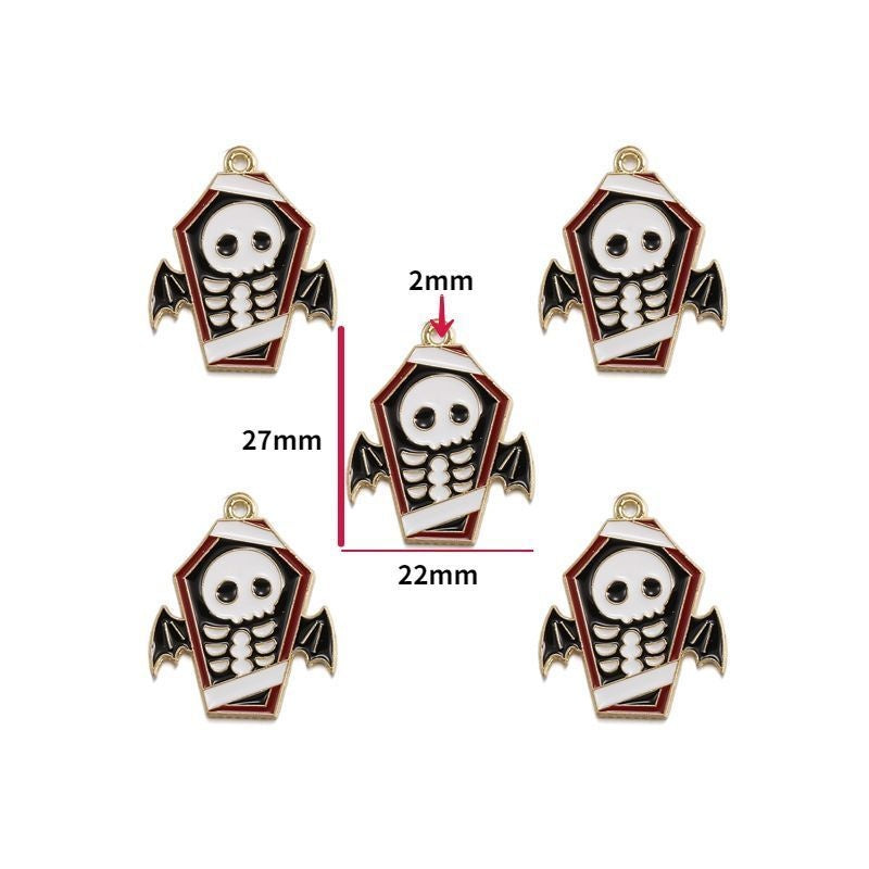 5PCS Halloween Style Theme Jewelry Making Findings Charm #3
