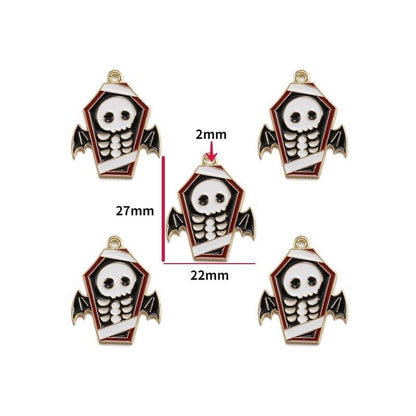 5PCS Halloween Style Theme Jewelry Making Findings Charm #3