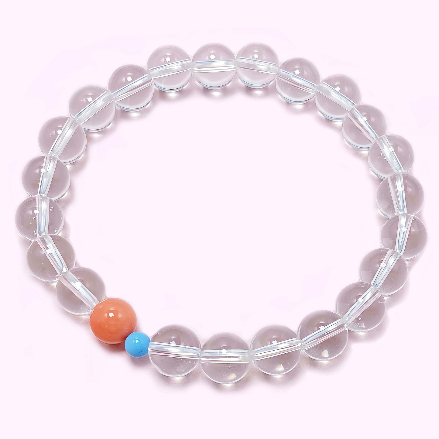 Clear Quartz Crystal Bracelet for Love and Relationship