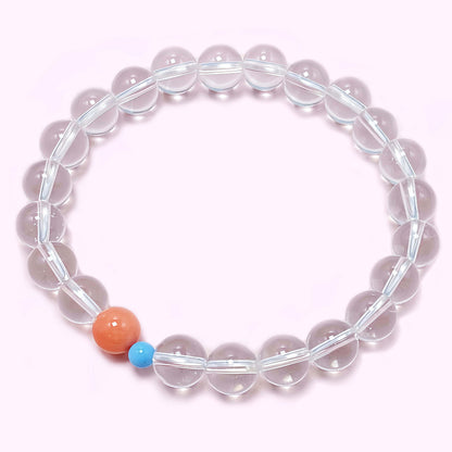 Clear Quartz Crystal Bracelet for Love and Relationship