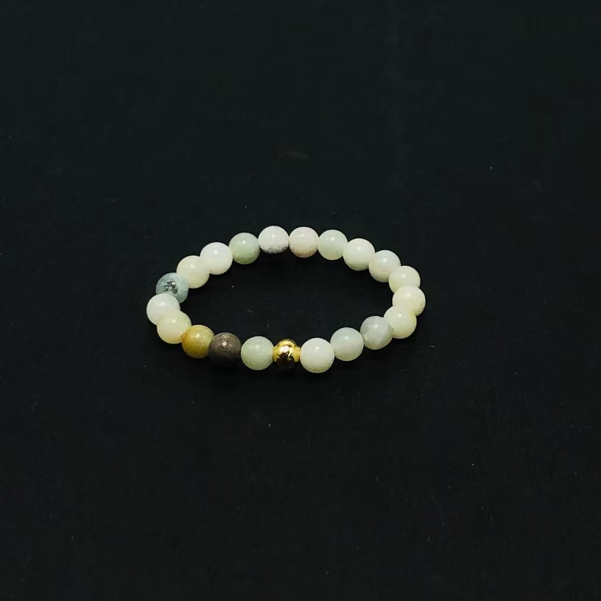 3mm Multi Round Bead Ring Elastic Rings Stackable