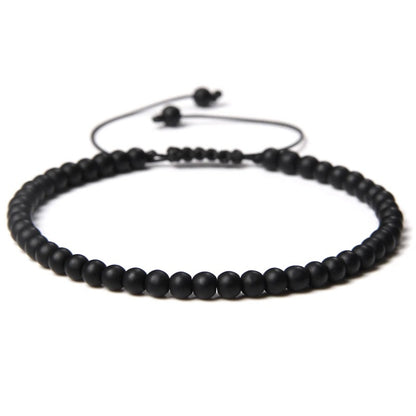 Beads Bracelet Adjustable Rope String Braided Bracelets 4mm 6mm 8mm