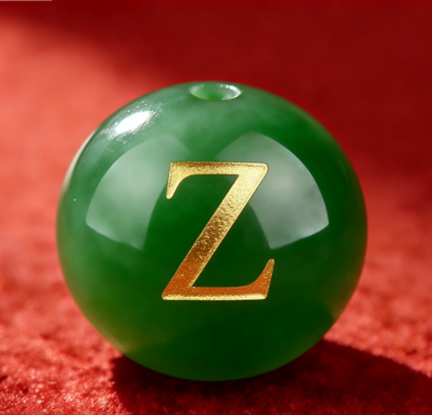 Natural Red Agate Beads - 26 Alphabet Loose Beads for Engraving Customization DIY