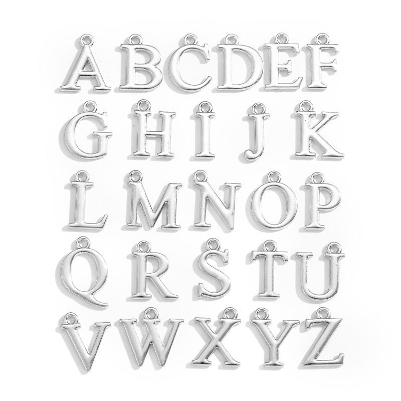 Alphabet Set Jewelry Making Findings Charm