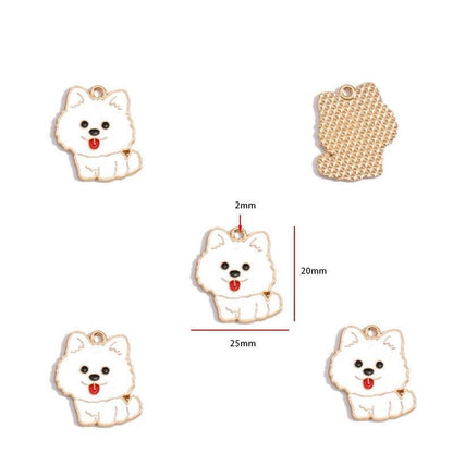 5PCS Colorful Poppy Collection Jewelry Making Findings Charm