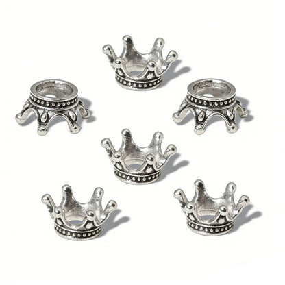 5PCS Crown Brass Spacer Bead