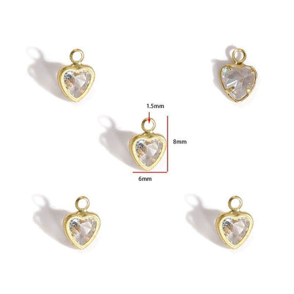 5PCS Crystal Collection Jewelry Making Findings Charm