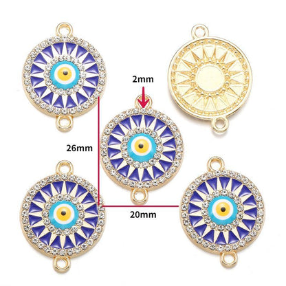 Evil Eyes Spacer Jewelry Making Findings for All Use