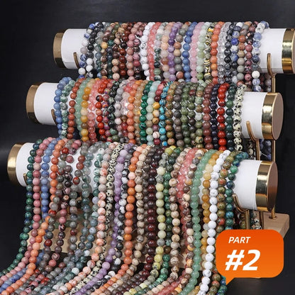 Wholesale  Gemstone Beads 4mm 6mm 8mm 10mm 12mm  Loose Bead -Free Shipping（II）
