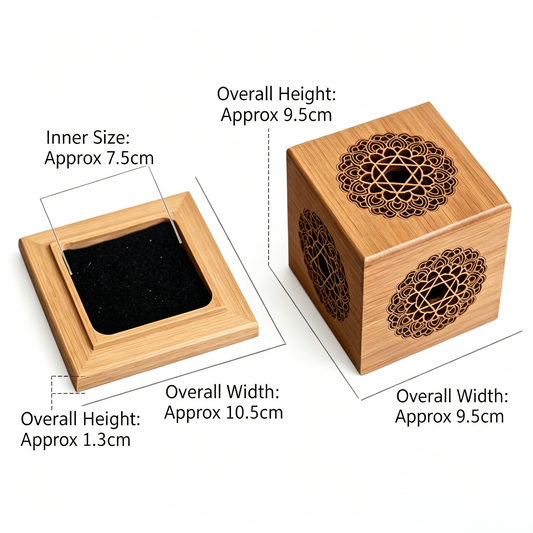 For Sage or Incense Sacred Geometry Hollow Healing Box
