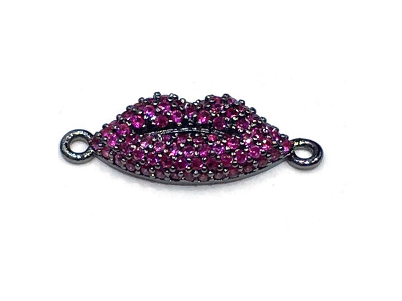 1PCS Brass Cubic Zirconia Lip Accessories