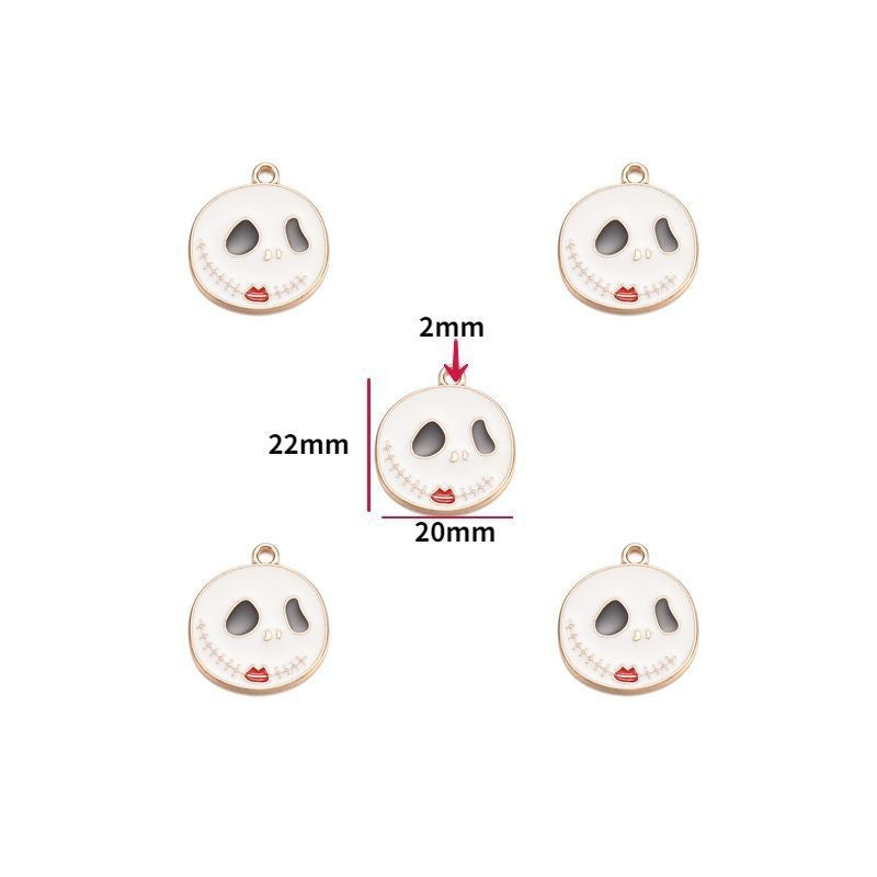 5PCS Halloween Style Theme Jewelry Making Findings Charm #1