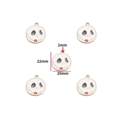 5PCS Halloween Style Theme Jewelry Making Findings Charm #1