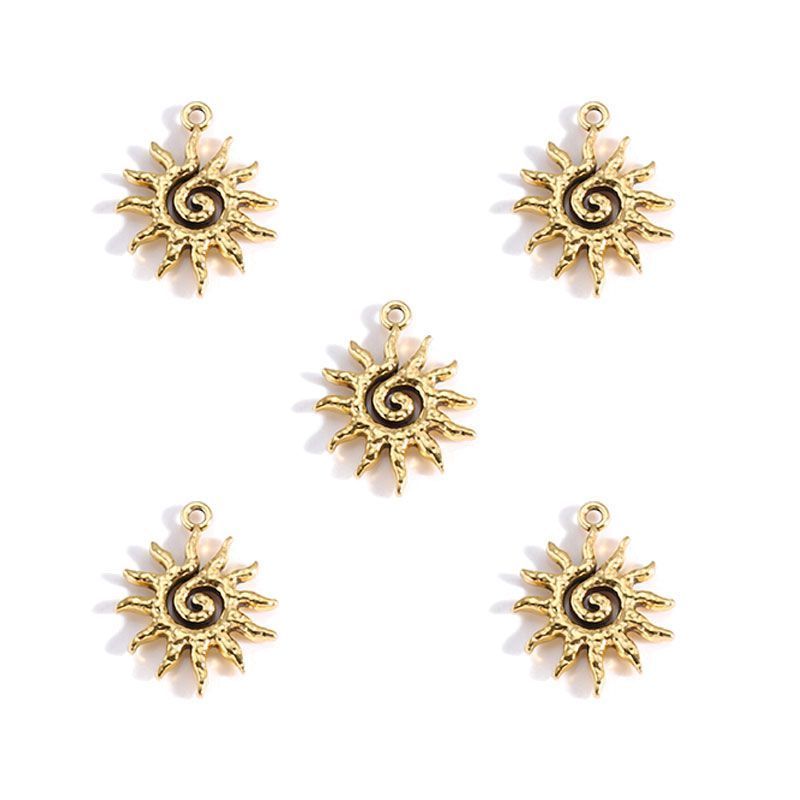 5 PCS Sun Style Jewelry Making Findings Charm Multi Sizes