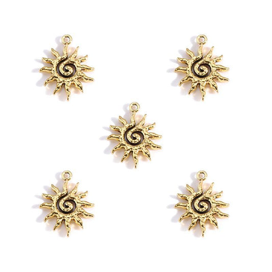 5 PCS Sun Style Jewelry Making Findings Charm Multi Sizes
