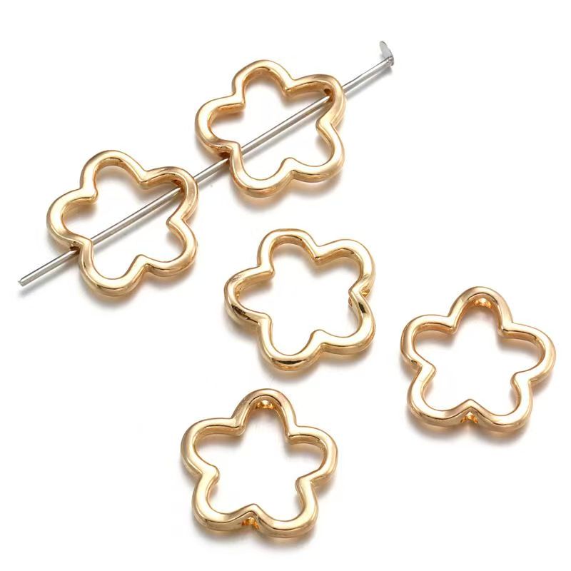 20PCS Flower Jewelry Making Findings Connector 15x15mm