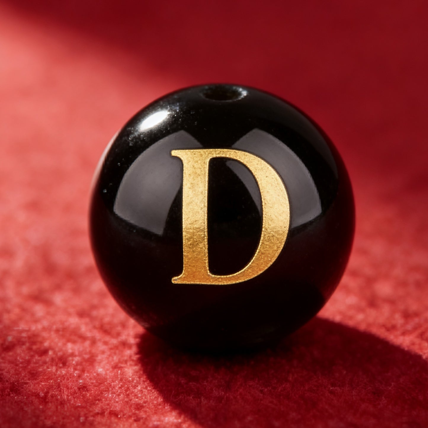 Natural Red Agate Beads - 26 Alphabet Loose Beads for Engraving Customization DIY