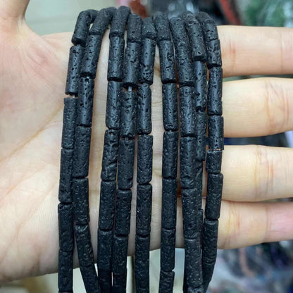 Cylindrical Tube Beads 4x13mm Quartz/Jasper/Agate/Crystal