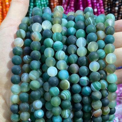 #1 Round Aagte Beads 6mm/8mm/10mm/12mm