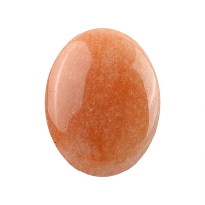 Oval Palm Stone, Polished Oval Gemstone Pocket Palm Stone Gift