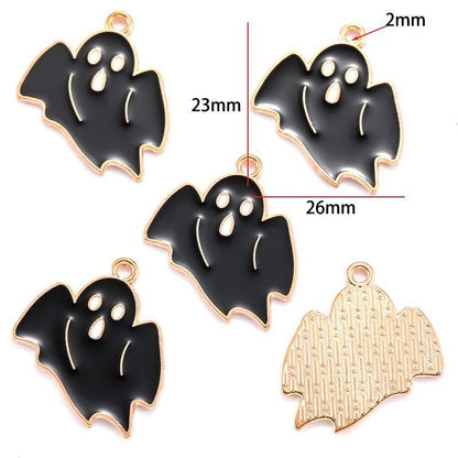 5PCS Halloween Style Theme Jewelry Making Findings Charm #1