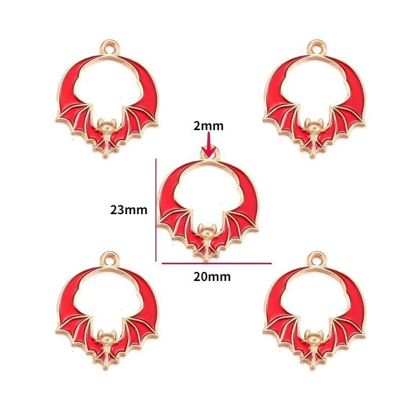 5PCS Halloween Style Theme Jewelry Making Findings Charm #2