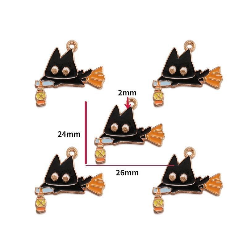 5PCS Halloween Style Theme Jewelry Making Findings Charm #3