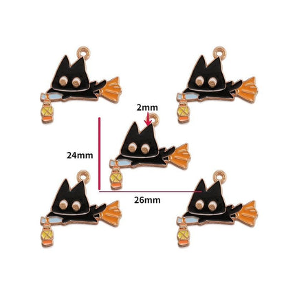 5PCS Halloween Style Theme Jewelry Making Findings Charm #3