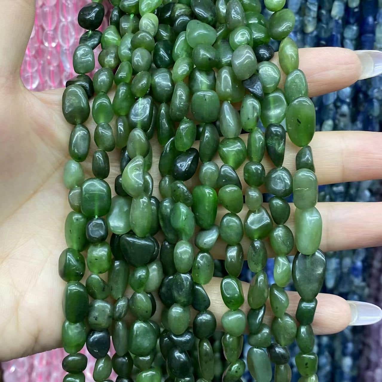 Irregular Smooth Beads 6-8mm Gemstone/Quartz/Jasper/Agate