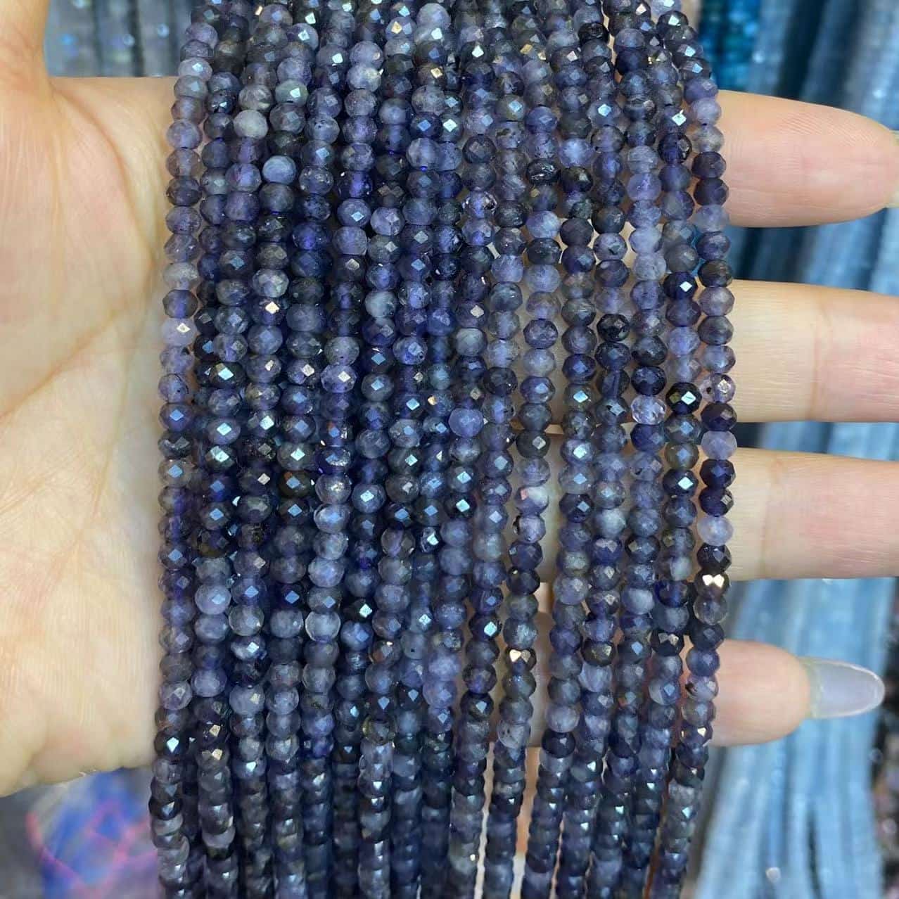 Faceted Rondelle Beads 2x3mm 3x4mm Gemstone/Quartz/Jasper/Agate