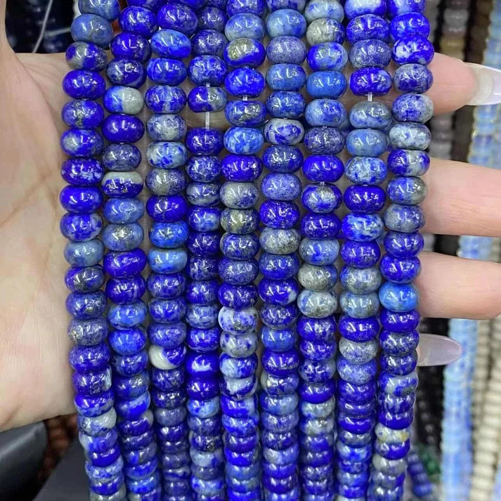 Smooth Rondelle Lapis Beads