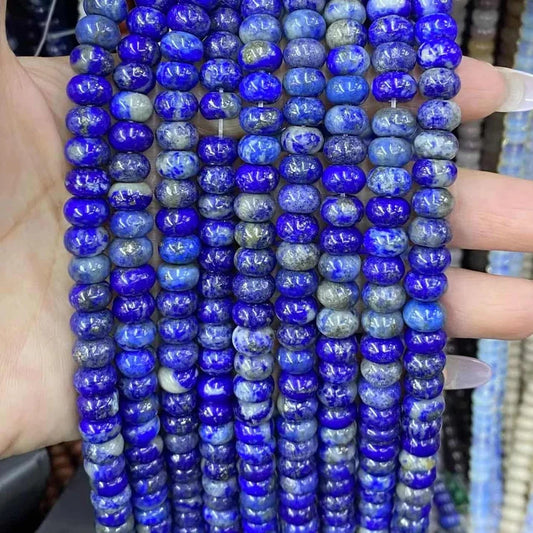 Smooth Rondelle Lapis Beads