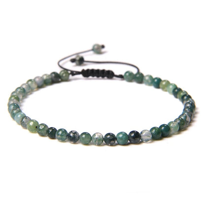 Beads Bracelet Adjustable Rope String Braided Bracelets 4mm 6mm 8mm