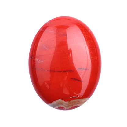 Oval Palm Stone, Polished Oval Gemstone Pocket Palm Stone Gift